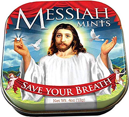 The Unemployed Philosophers Guild Jesus Messiah Mints - 1 Small Tin 1.75 x 1.75