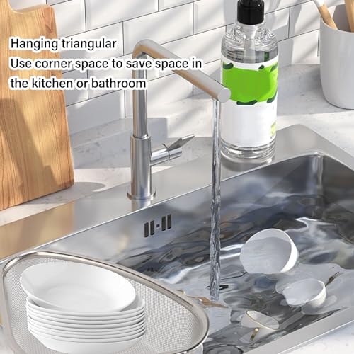 Colador de esquina triangular para fregadero de cocina miniatura 3