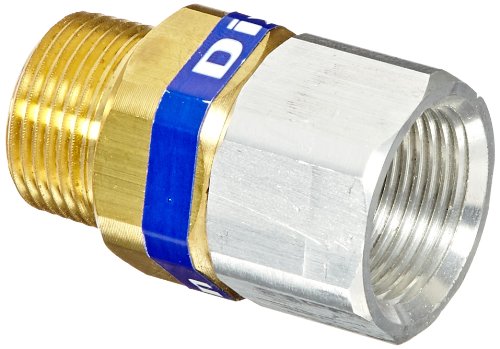 DixonValve & Coupling DAWS34 Aluminum Single Plane Hose Swivel with Viton/Buna Seal, 3/4" x 3/4" Size