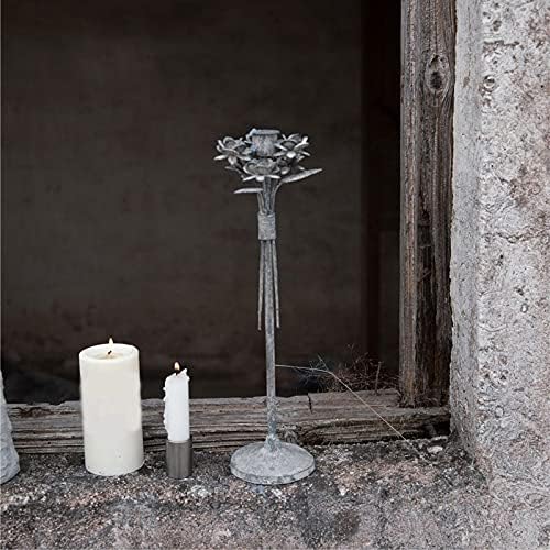 candle-holder Wrought Iron Flower Candle Holder Decoration Single Head Candle Holder Home Restaurant Decoration Romantic Candle Light Dinner Props candlestick
