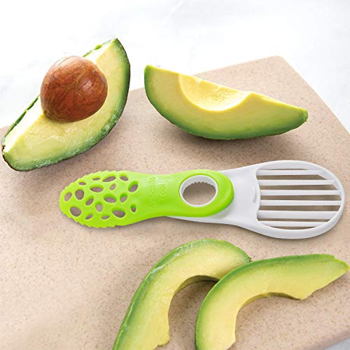 5-in-1 Folding Avocado Slicer 3-Pack, Avocado Cutter Fruit Cutter & Vegetable Peeler Kitchen Tools, Kiwi Fruit Slicer