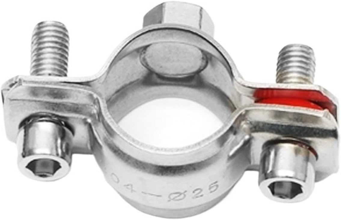 304 stainless steel nut pipe support pipe fixed support bracket pipe clamps bracket water pipe clamps M8(Inside diameter25)