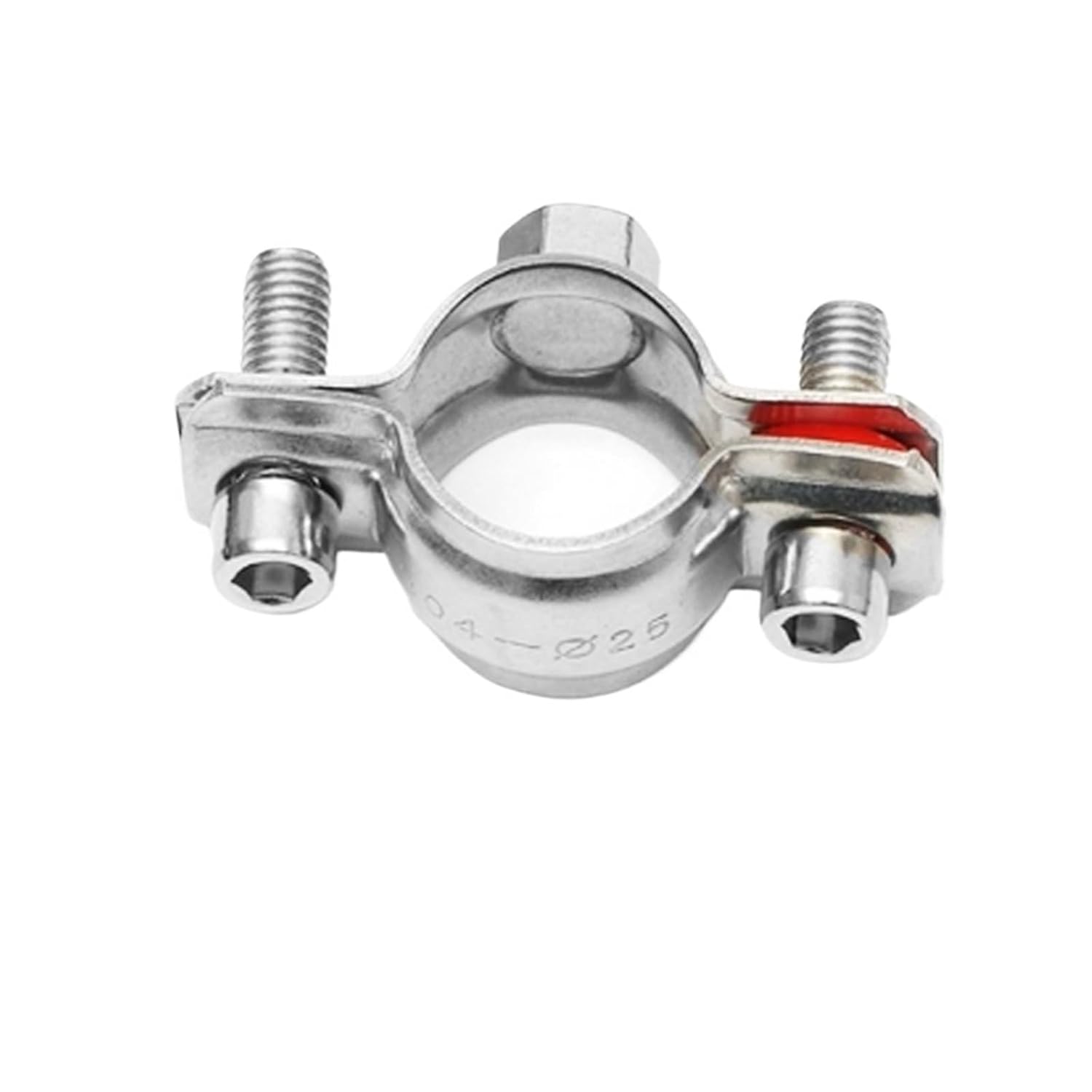 304 Stainless Steel nut Pipe Support Pipe Fixed Support Bracket Pipe Clamps Bracket Water Pipe Clamps M8(Inside diameter57)