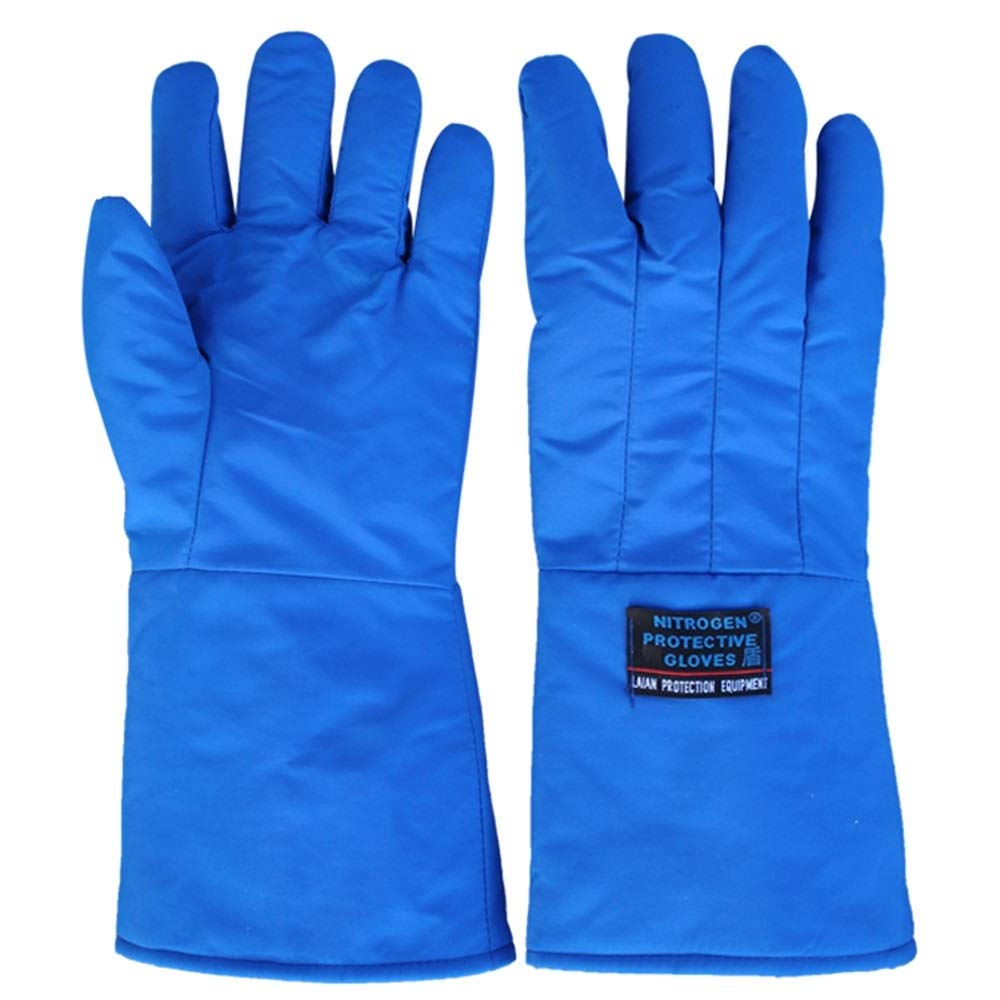 Guantes de trabajo resistentes al desgaste. Guantes de trabajo for hombre, guantes anticongelantes de nitrógeno, frío y anti-líquido, 15 ", 17", 23" (Color : L-45CM, Size : XL)