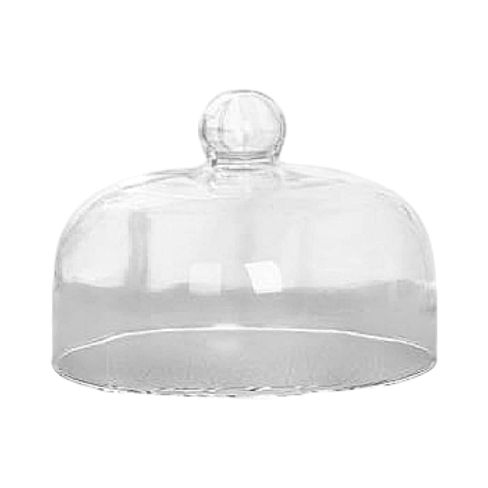 Campana Trasparente Per Torta 25 Cm, In PP Con Manico Oro, Antipolvere E Resistente Al Calore, Per Dolci E Buffet