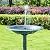 VIVOSUN 28” Solar Bird Bath, Solar Powered Pond Fountain Combo Set for Outdoors, Gardens, Patio, Yard, Deck, Green
