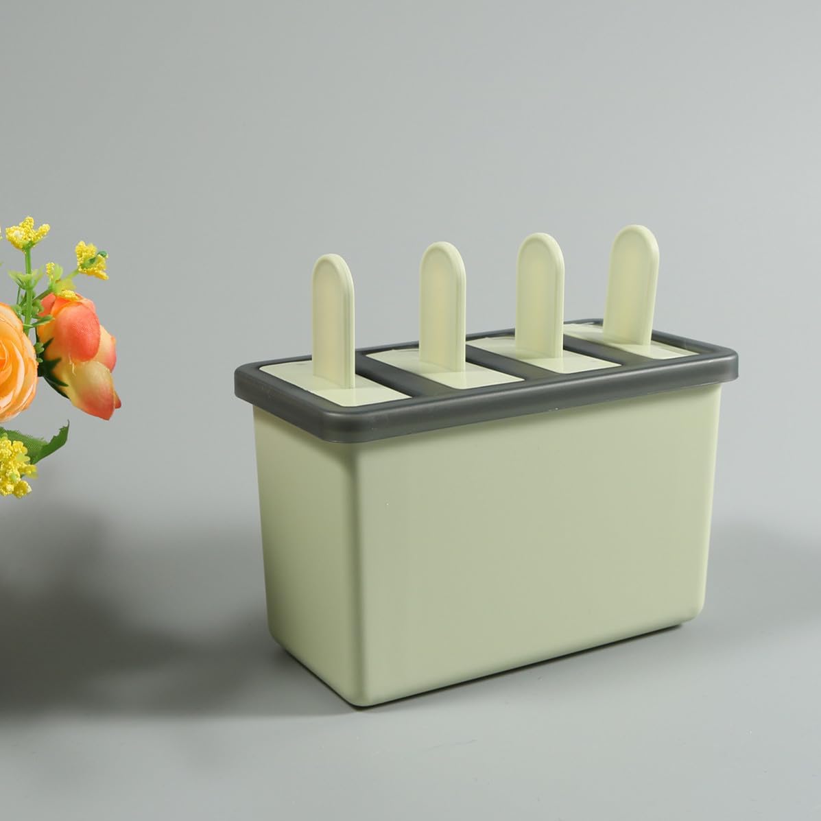 Reusable PP Ice Pop Mold Trays, Easy Demold Green