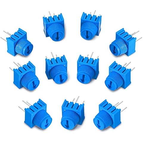 10K Ohm Trim Potentiometer Breadboard Kit with Knob (12 Pieces) Cover