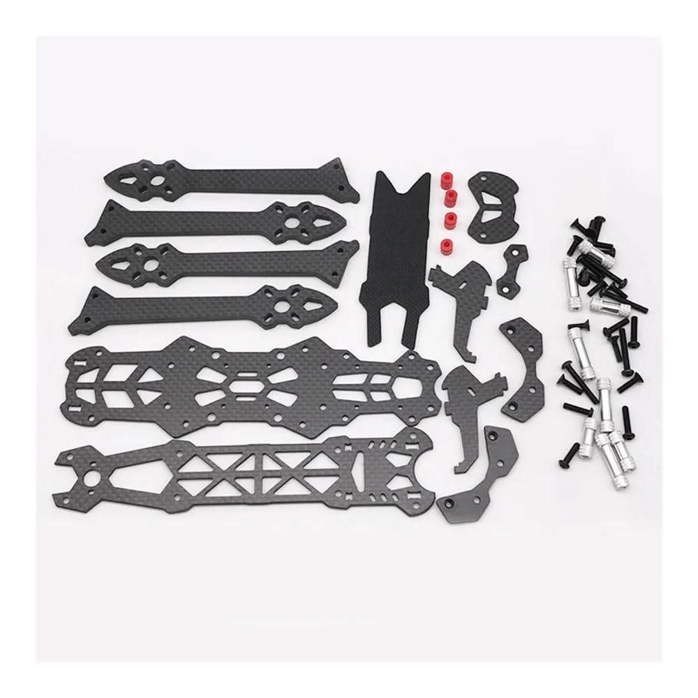 Convient for Le kit de Cadre de 5 Pouces en Fibre de Carbone RC Drone Freestyle FPV Racing Quadcopter avec des pièces de Support imprimées en TPU 3D(Mark4 Frame)
