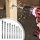 10 Stück Power Bit Bohrer Set, Sägezahnbohrer, Sägezahn Bohrer, Fliesenbohrer Geeignet für Beton, Glas, Keramik, Holz, Metall, Bohren (3 mm/4 mm/5 mm/6 mm/8 mm/10 mm/12 mm)