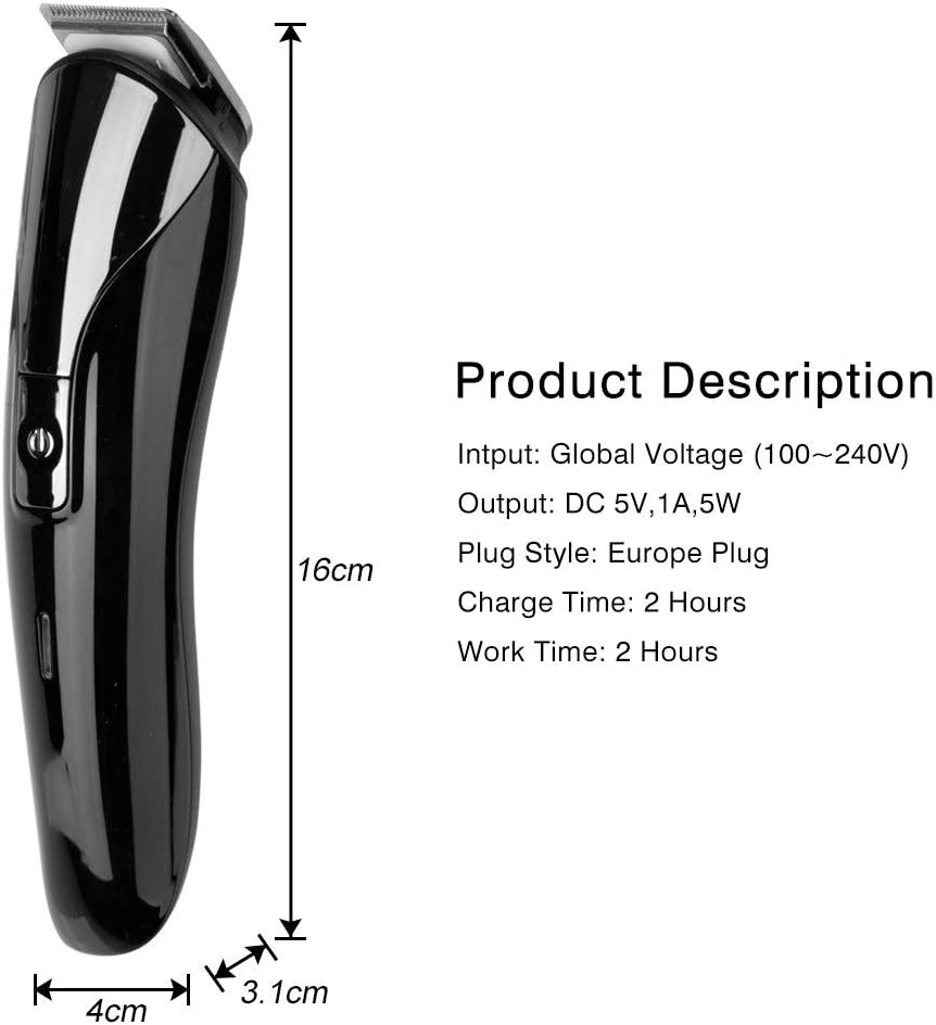 Men Professional Electric Hair Clipper 6 In 1 Multifunctional Hair Cutter Machine Rechargeable Hair Trimmer For Beard Nose Ears