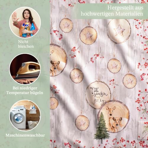 Maison d'Hermine Stoffservietten 100% Baumwolle (45 cm x 45cm, 4er-Set) – Ansicht 3
