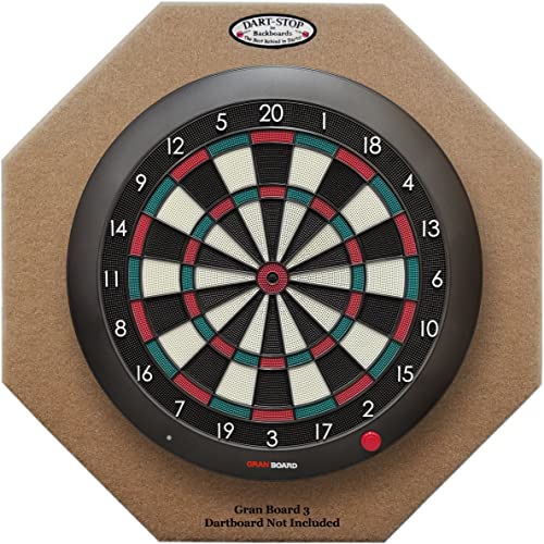 Dart-Stop 29 Inch Tan Octagon Pro Dart Board Backboard | Wall Protector | Dartboard Surround #TOP2