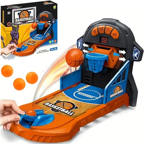 SGM Basketball Shooting Game - Basketball Desktop Game - Mini Shooting Tabletop Toy for Kids & Adults - Desk Games - Indoor and Outdoor, Sports Gifts - 1290
