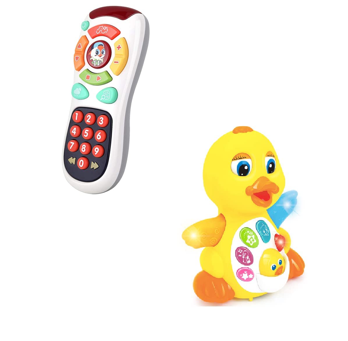 Zooawa Baby Remote Control,Musical Duck Toy, Singing