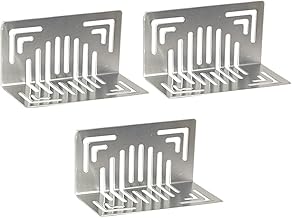 Viking SS201 L-Shape Balcony Roof Drain - Stainless Steel 201-Length 150mm (6”), Width 75mm (3”), Height 75mm (3”) - Brushed, Perfect for rooftop gardens, and outdoor area(Pack of 3pcs)
