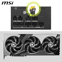 MSI MAG A750GLS PCIE5 Netzteil, 750W, 80 Plus Gold, ATX 3.1, PCIe 5.1 GPU Unterstützung, Native 12V-2x6, Zweifarbiger 12V-2x6 Anschluss, ATX PSU, Modulare Kabel – Ansicht 4