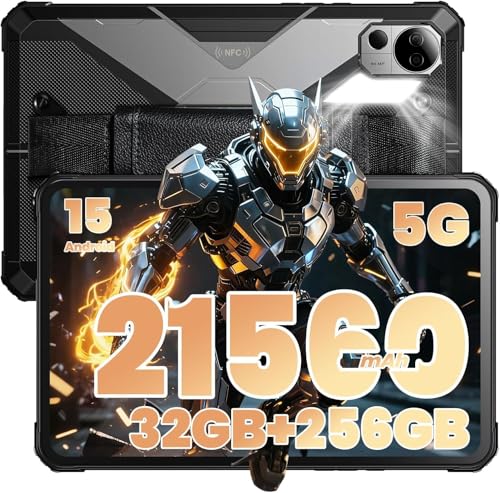 Image of FOSSIBOT DT3 10.4 inch Rugged Tablet,21560mAh,32GB+256GB /2TB, Android15,66W Rapid Charging,2K IPS Display,Wi-Fi6,IP68,IP69K Waterproof Tablet,5G OutdoorTablet,64+32MP Camera,Face Unlock,OTG (Gray)