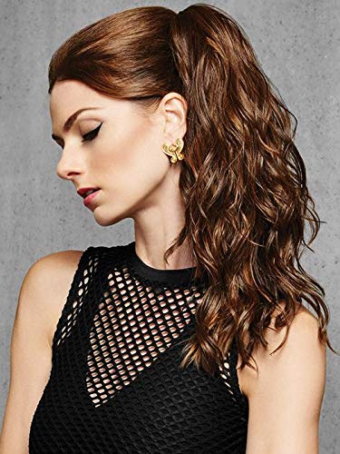 Miniatura 4 de HairDo 18 "Simply Curly Cola de caballo Color R22 rubia sueca postizo pinza pony Tru2Life calor amistoso playa ondas sintéticas