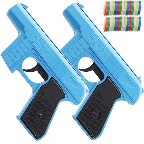 Pack de 2 Pistolas Retro Space Blaster – Réplica Soviética del Clásico Juguete de los 60 – Lanza Discos Voladores – Ideal para Coleccionistas y Cosplay