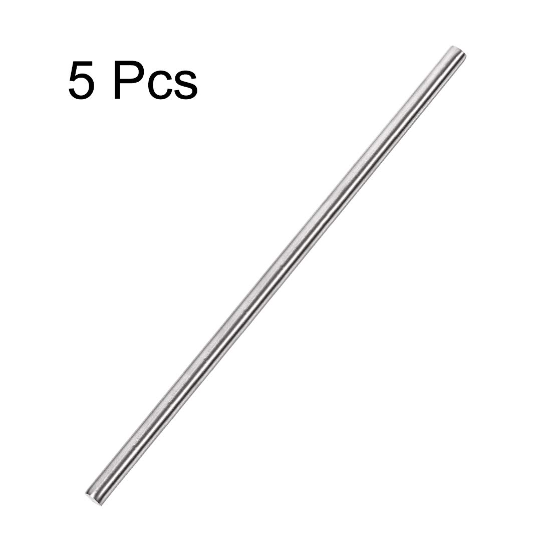 PATIKIL Aste Acciaio INOX 304 6mm x 300mm Barre Rotondo 5pz