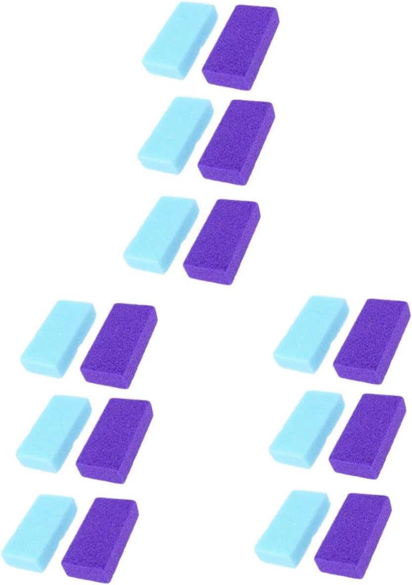 Housoutil 18pcs Safe Foot Peel Exfoliating Brush Pumice Stone Women Callus Rasp for Foot Care Random Color