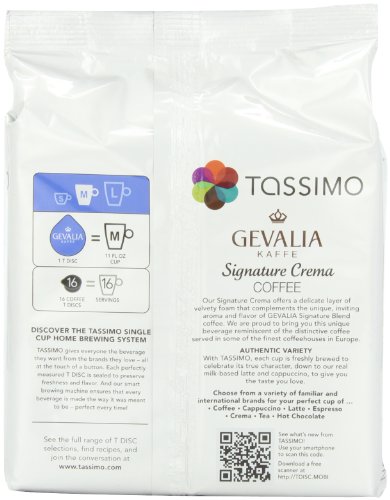 Tassimo Gevalia Signature Crema Coffee, 16 Count T-Discs, (Pack Of 3) #TOP1