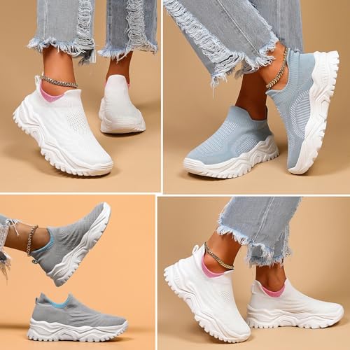 Nurse Babe Shoes, Ortho Cloud Women's Slip Ins, Arch Support Anti-Slip Lightweight Breathable Slip-On Orthopedic Sneakers4
