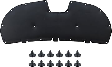 GEPCO Dämmmatte Engine Hood Insulation Engine Hood Insulation Engine Compartment Insulation with Clips Compatible with PEUGEOT 3008 II P84 2016-2020 5008 II 2016+ PureTech THP BlueHDi Diesel