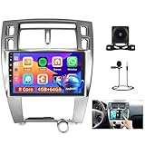 8Core-Android 15 Car Radio for Hyundai Tucson IX35 2006-2009:4+64G Car Stereo with Wireless Carplay Android Auto, 10.1 inch IPS Touch Screen with Bluetooth 5.0 for Tucson Radio DSP GPS FM RDS SWC