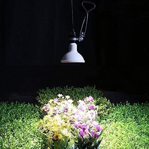 Miniatura 4 de iPower Bombilla de crecimiento de espectro completo de 12 W con 6 lámparas LED rojas y 12 blancas, para plantas de interior, adecuada para enchufe