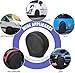 Rough Vinyl Tire Covers 4 Pack, Waterproof Wheel Protectors with Lining for RV, Travel Trailer, Camper, Motorhome, SUV, Car, Truck, Boat Trailer (Black, S - Fits Tire Diameters 24