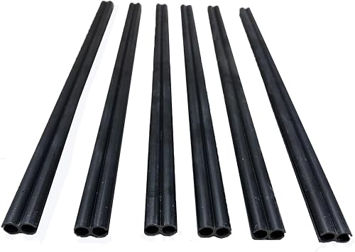 6Pcs 50cm Figure of Eight Awning Connector Awning Rail Channels Strips for All RVs, Campervans, Awnings, Gutter Rails