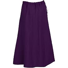 Cotton Saree Petticoat - Adjustable Waist Indian Underskirt, One Size Fits 26-42 Inches, Ankle Length