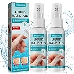2pcs Liquid Plaster, New Skin Liquid Plaster, Waterproof Liquids Bandage, Transparent Waterproof Spray Wound Stick Protective, No Pain,Dry Cracked Skin(30ml * 2)