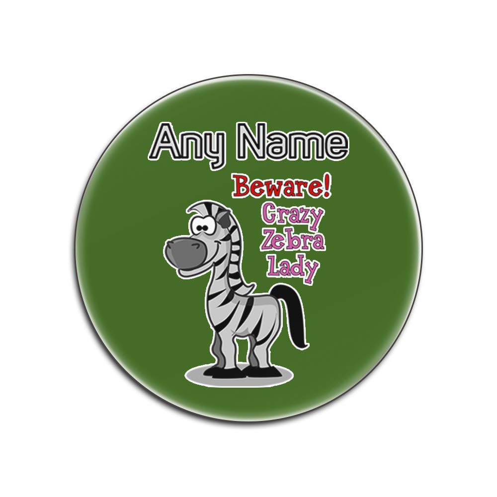 Sous-verres brillants colorés pour l'apéritif - Set de 4 dessous de verre Crazy Zebra Lady vert