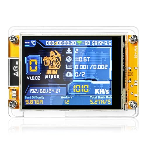 Heltec Bitcoin Lottery Miner NerdMiner V2 ESP32 Solo Miner with 2.8'' Low Power Smart Display Crypto Miner 1030KH/s BTC Solo Miner
