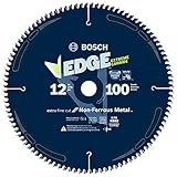 Bosch PRO12100NFB 12 In. 100 Tooth Edge Non-Ferrous Metal-Cutting Circular Saw Blade