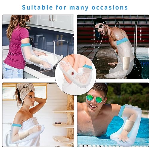 SUPERNIGHT Cast Covers for Shower Arm, Waterproof Cast Cover Arm Adult, Wound Arm Protector, Watertight Seal to Keep Wound and Bandage Dry, Perfect for Broken Hand, Elbow, Wrists, and Arms - Thumbnail 3