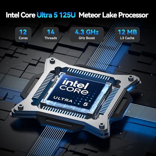 GEEKOM IT12 Mini PC Nouveauté 2026 avec Intel i5-12450H, 16 Go RAM 512 Go SSD (Évolutif), Windows 11 Pro, 8K Quad-Display, 2xUSB4, Lecteur SD, 2.5G LAN, Mini Ordinateur de Bureau -Maison/Professionnel