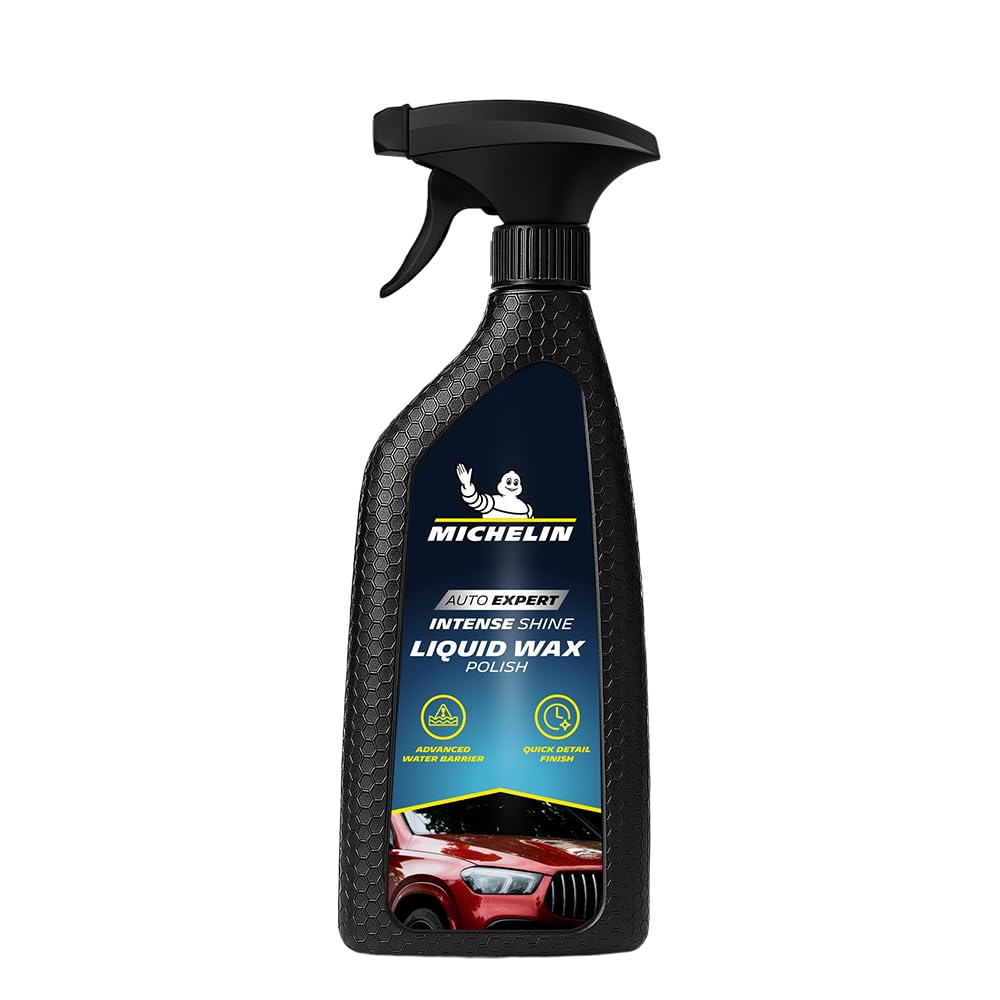 MICHELIN Liquid Wax Polish 500ml Deep Gloss Shine & Paint Protection From UV | Hydrophobic Formula Repels Water & Dirt | Easy Application & Long-Lasting Finish Safe on Clear Coat & All Paint Types
