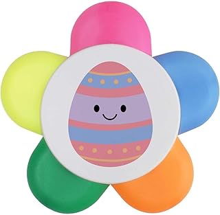 Azeeda 'Happy Easter Egg' Flower Shape Highli...