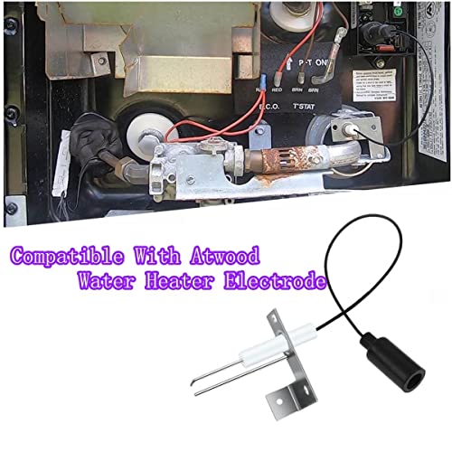 XYWZV 93868 Water Heater Igniter Electrode with Spark Probe,Atwood RV Water Heater Parts Replacement Parts,Sensor Spark Probe Atwood 93868,2-Prong Igniter Repair RV Emergency Camper GCH6-4E GCH6-6E