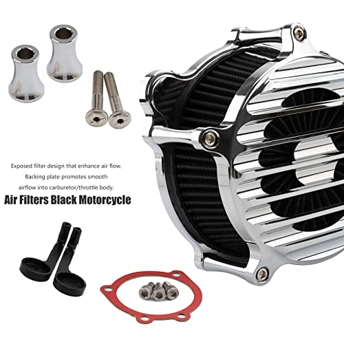 Air Cleaner Air Intake Filter Intake System Kit For Harley 93-2017 Dyna/Fxr Softail 93-2007 Touring Street Glide Road King Road Glide Electra Glide Twin Cam Evo #TOP5