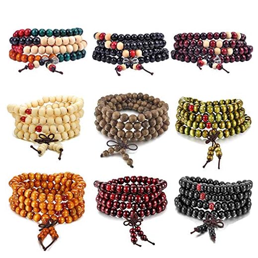 K&Q Wood Necklace and Bracelet Set