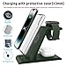 HATALKIN 3 in 1 Wireless Charging Station Compatible for Apple Products Multiple Devices Charger for Apple Watch Ultra 11 10 9 8 7 SE AirPods Pro iPhone 17 16 15 14 13 Pro Max/X/XS Fast Charger Stand
