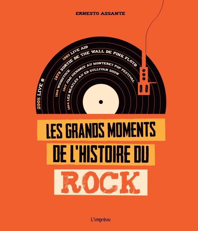 Les grands moments de l'histoire du rock beau livre couverture rigide