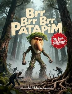 My Fave Sketchbook: Brr Brr Patapim Viral Legends Edition – Grid Notebook: Premium Italian Grid Journal for Artists & Doodlers, 8.5x11, 120 Pages