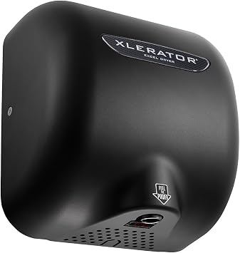 XLERATOR XL-BL Raven Black 110/120V Hand Dryer with Speed and Heat Control