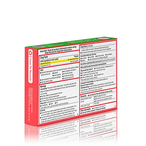 Tylenol Sinus + Headache Non-Drowsy Daytime Caplets With Acetaminophen & Phenylephrine Hcl, 24 Ct #TOP6